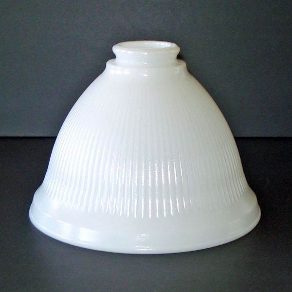 Milk Glass 8 Inch Bell Torchiere Lamp Shade 2.25 inch Fitter #3